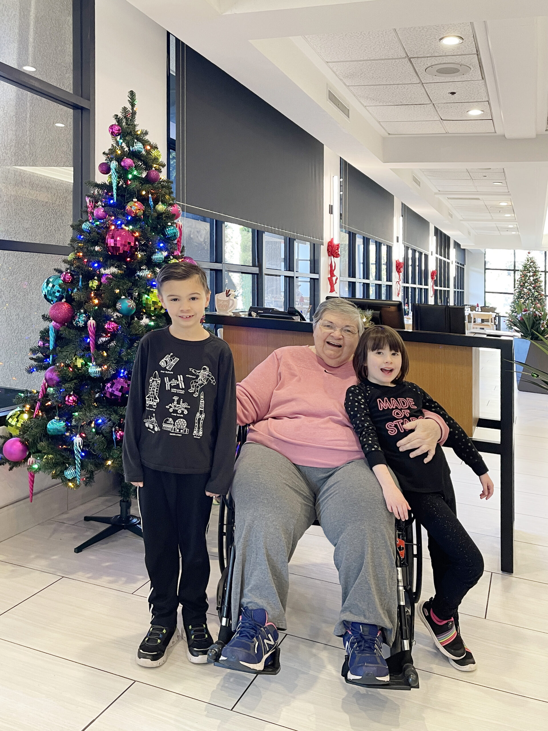 Accessible van and happy family